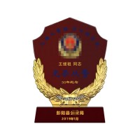 潍坊荣耀奖牌警局赠送新警入警/从警周年/光荣退休纪念牌供应商