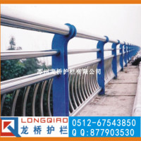 衡水河道护栏 景观桥梁护栏 不锈钢碳钢复合管 龙桥厂